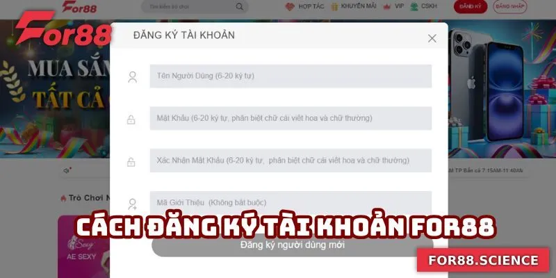 Đăng Ký For88 Đúng Quy Trình - Cập Nhật Lưu Ý Chi Tiết 1 Cập nhật thông tin đăng ký For88 chi tiết