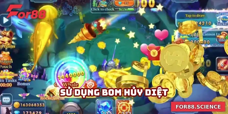 Súng Bắn Cá - Chia Sẻ Các Vũ Khí Hiện Đại Nhất 2025 3 Sử dụng bom nổ để hạ gục con mồi chỉ trong một lần duy nhất